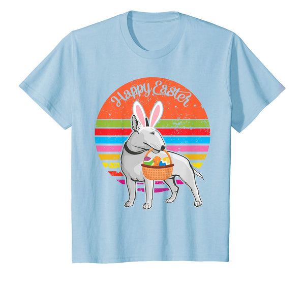 Bull Terrier Bunny Dog Easter Egg Happy Easter Vintage Shirt