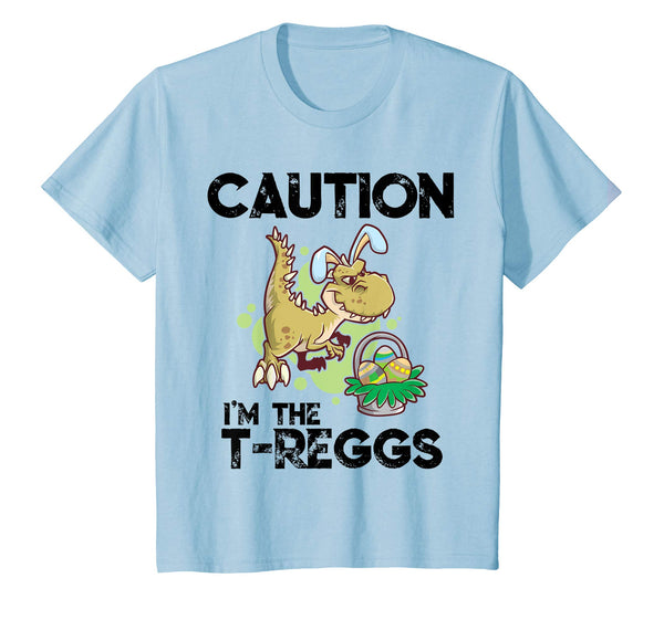 Kids T Rex Easter Egg Hunter T-Reggs Dino T-Shirt Gift Boy &amp; Girl