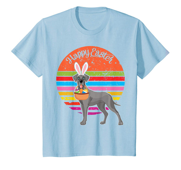 Greatdane Bunny Dog Easter Eggs Happy Easter Vintage Shirt