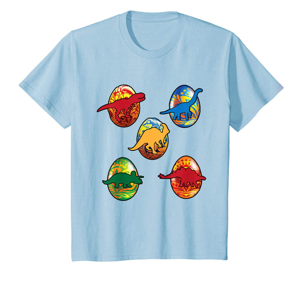 Funny T Rex Dinosaur Easter Bunny Egg T Shirt Kids Boys Girl