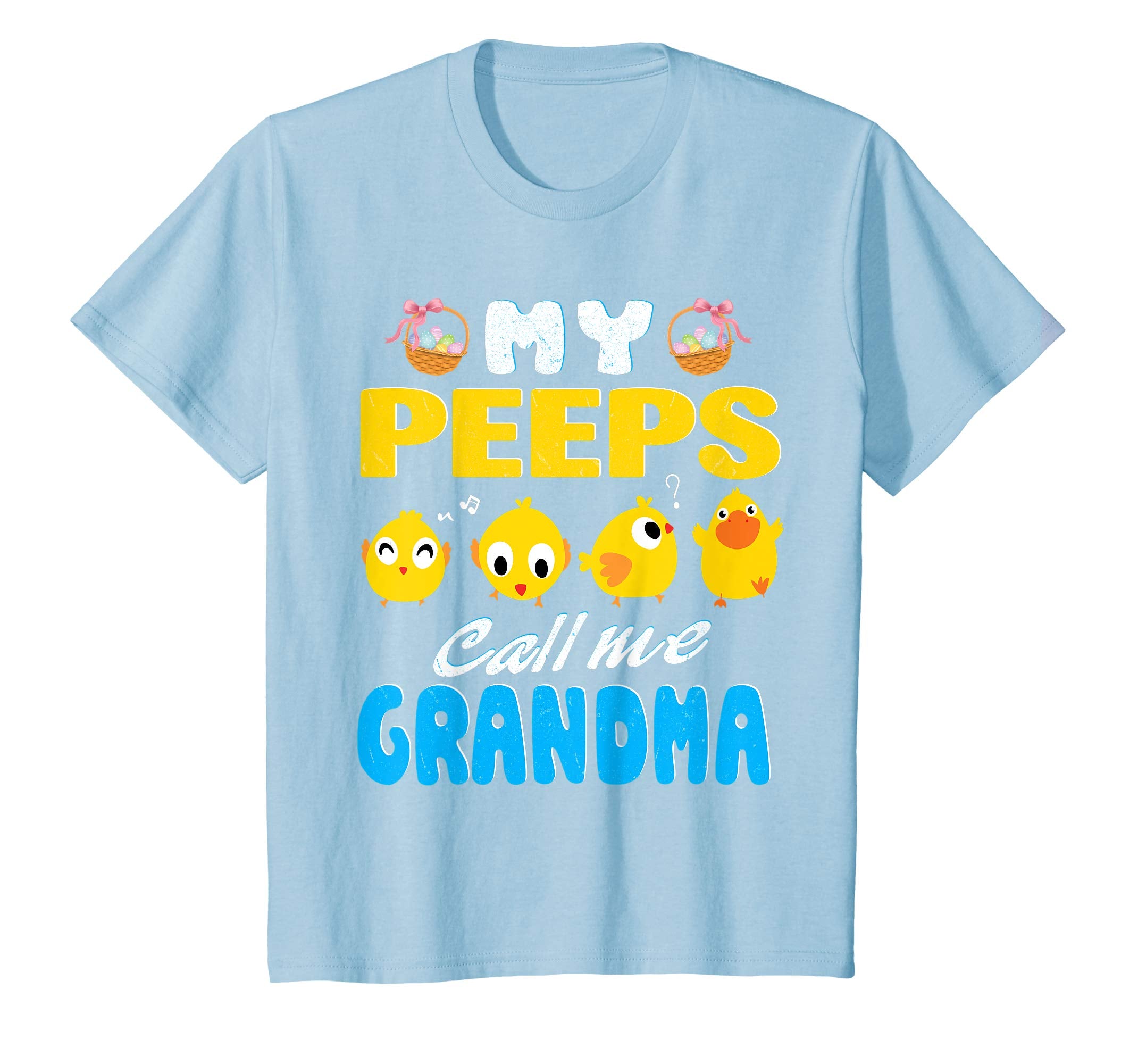 My Peeps Chicks Call Me Grandma Happy Easter Day Cute Shirt