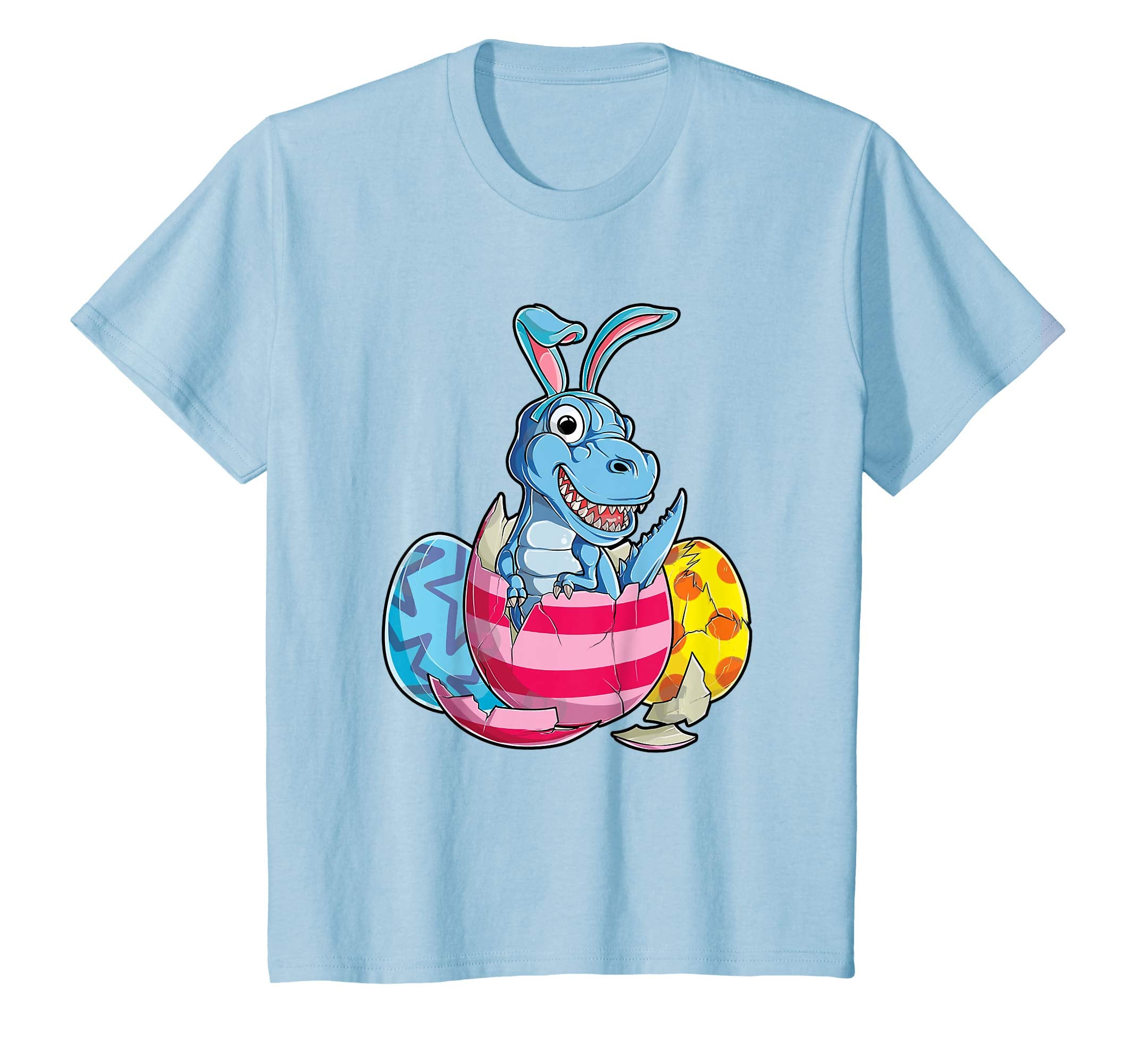 Happy Eastrawr T-Rex Dinosaur Easter Bunny Egg T Shirt Kids