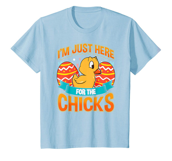 Just Here For The Chicks Cute Easter T Shirt For Kids