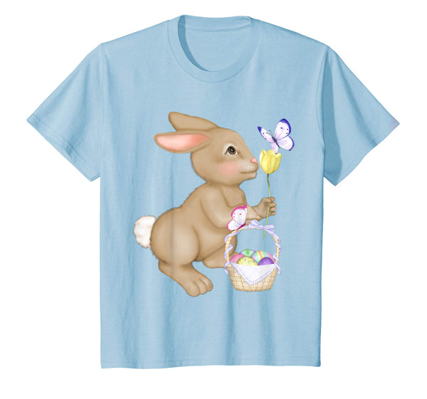 Easter Bunny With Egg Basket T-Shirt