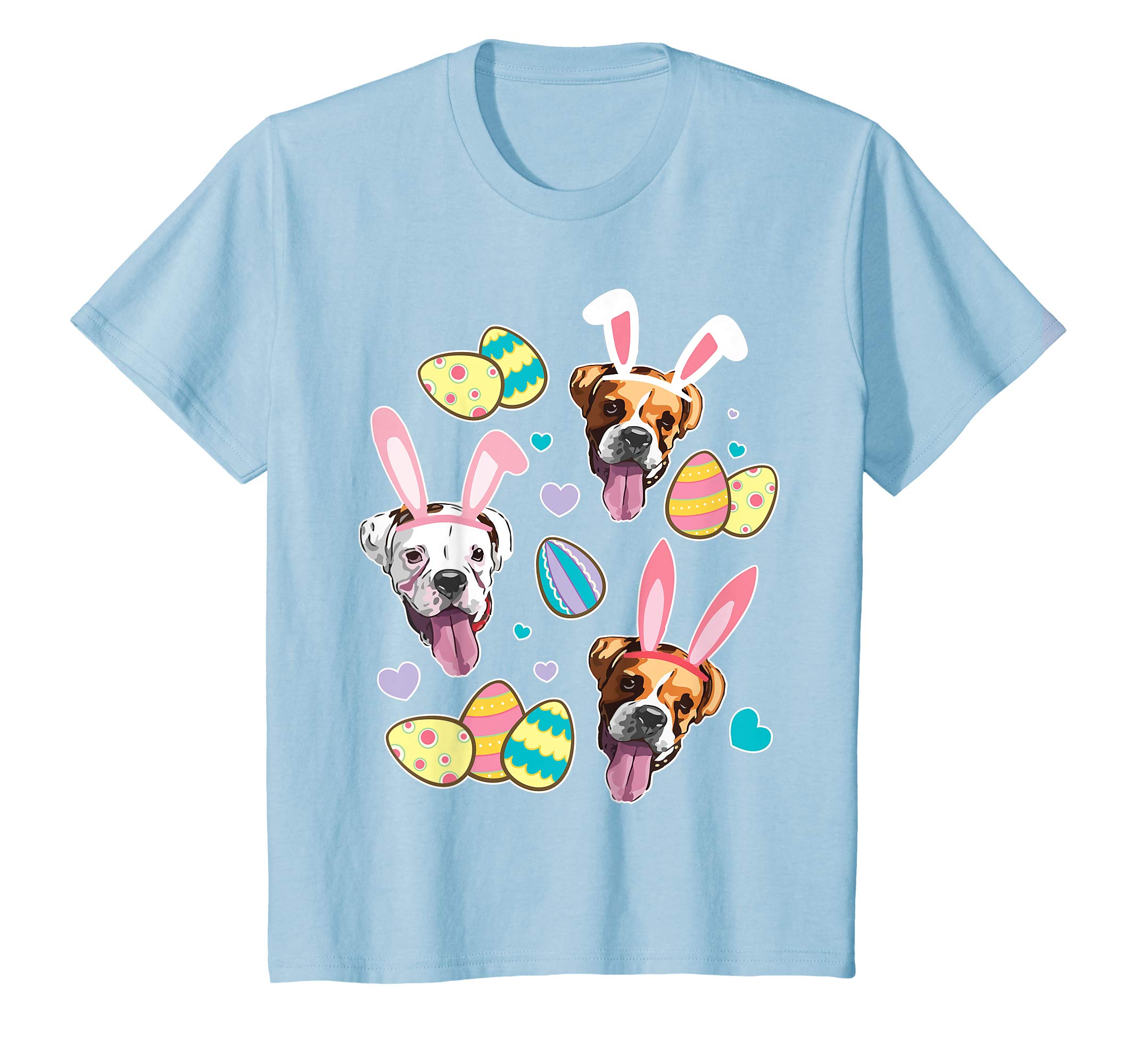 Boxer Bunny Dog & Easter Eggs Happy Easter Day Love Shirt