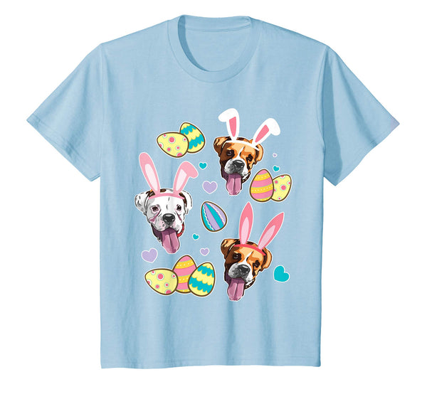 Boxer Bunny Dog &amp; Easter Eggs Happy Easter Day Love Shirt