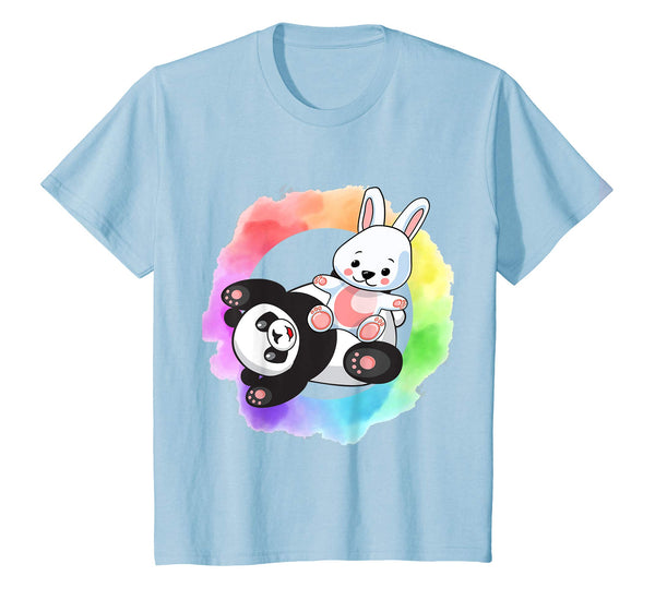 Kids Kids Girls Easter Bunny Riding Panda shirt