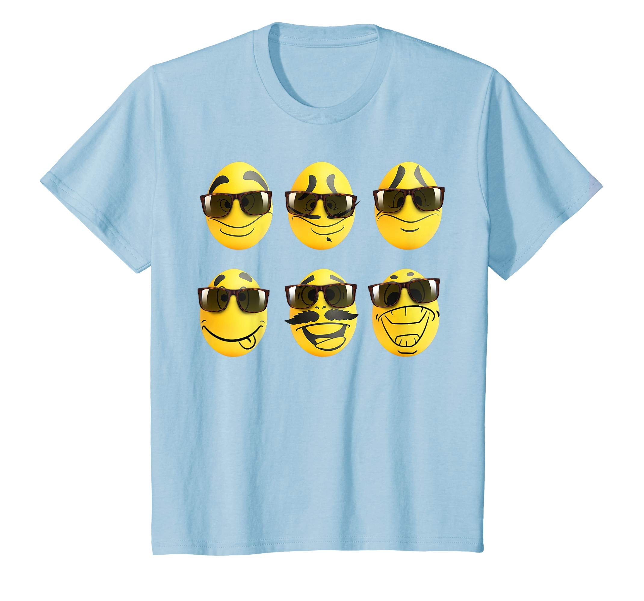 Funny Cute Easter egg with emotions faces gift Shirt