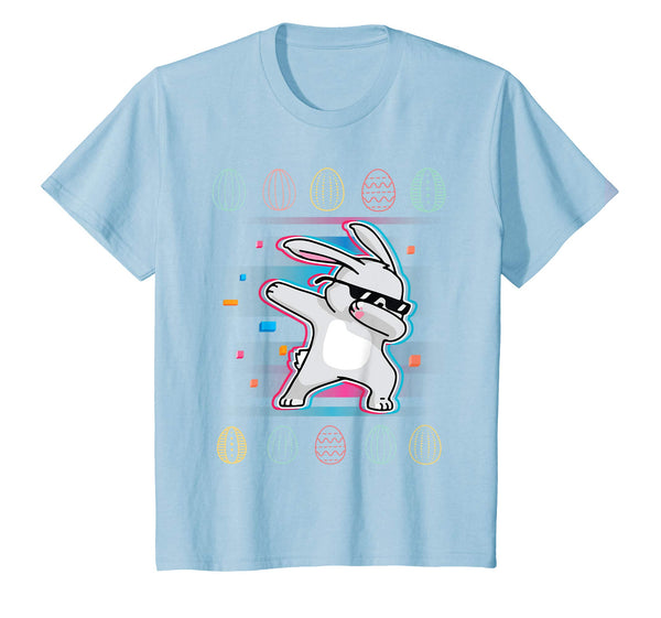 Neon Vintage Rabbit Bunny Dabbing Around Easter Eggs Shirt
