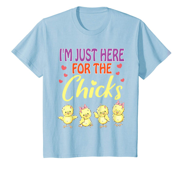 I'm Just Here For The Chicks Heart Happy Easter Day Shirt