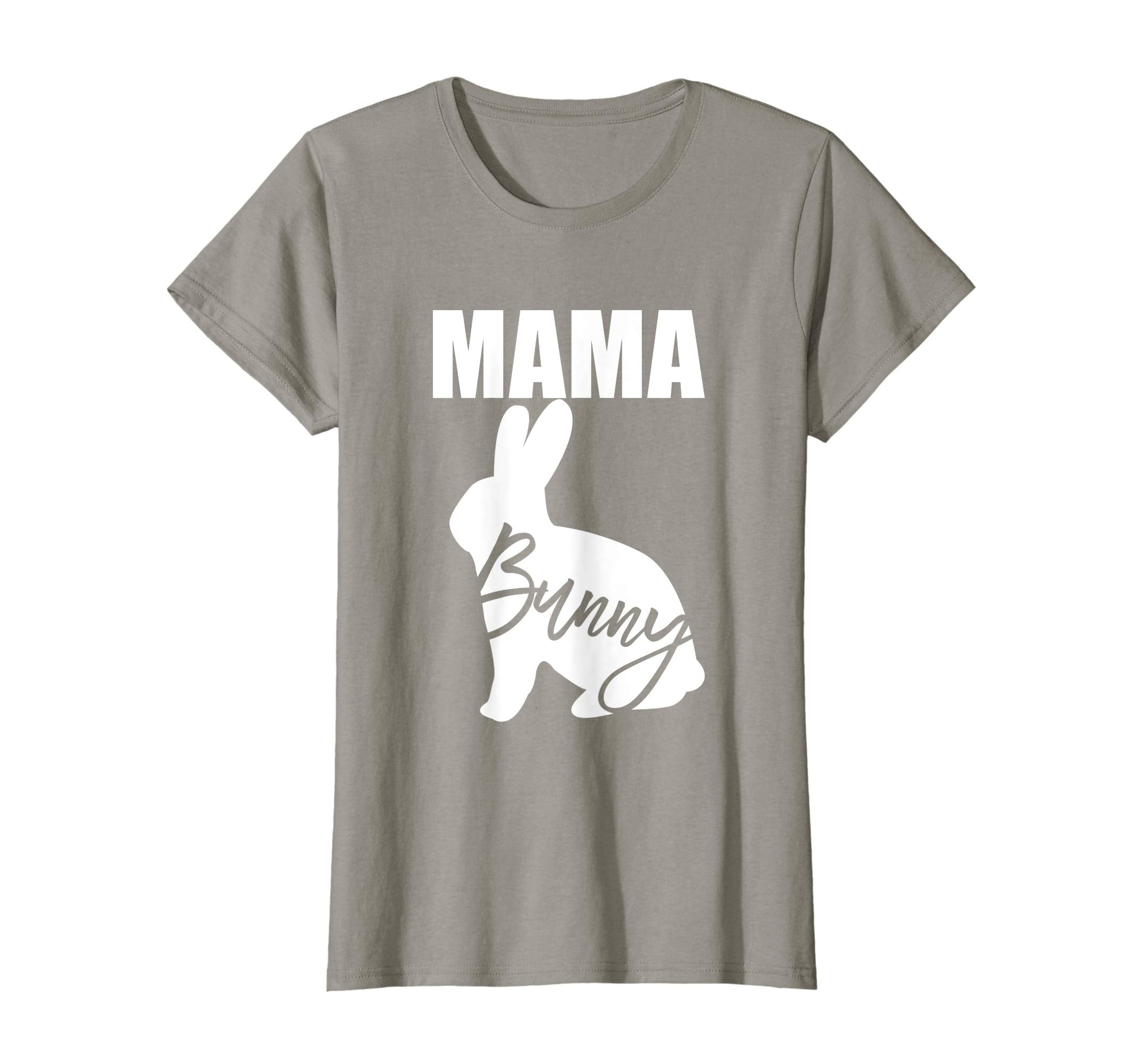 Womens Mama Bunny T Shirt Funny Easter Family Outfit Mom and Me Tee