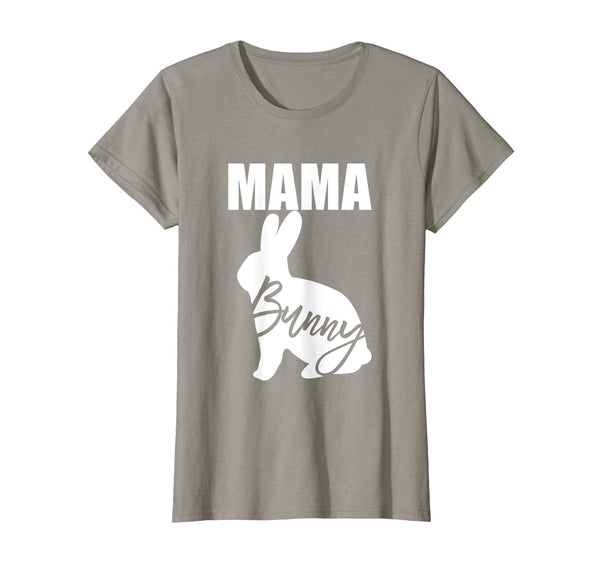 Womens Mama Bunny T Shirt Funny Easter Family Outfit Mom and Me Tee