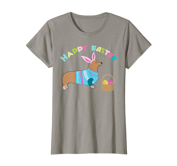 Corgi Easter T-shirt Pembroke Welsh Corgi in Dog Dress