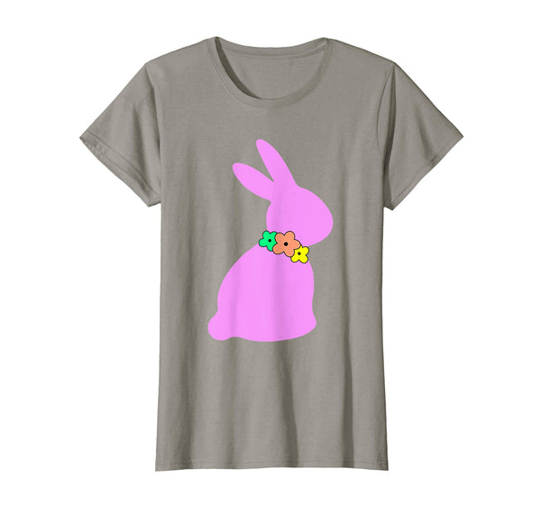 Happy Easter Bunny Silhouette Bow Boys Girls Kids T Shirt