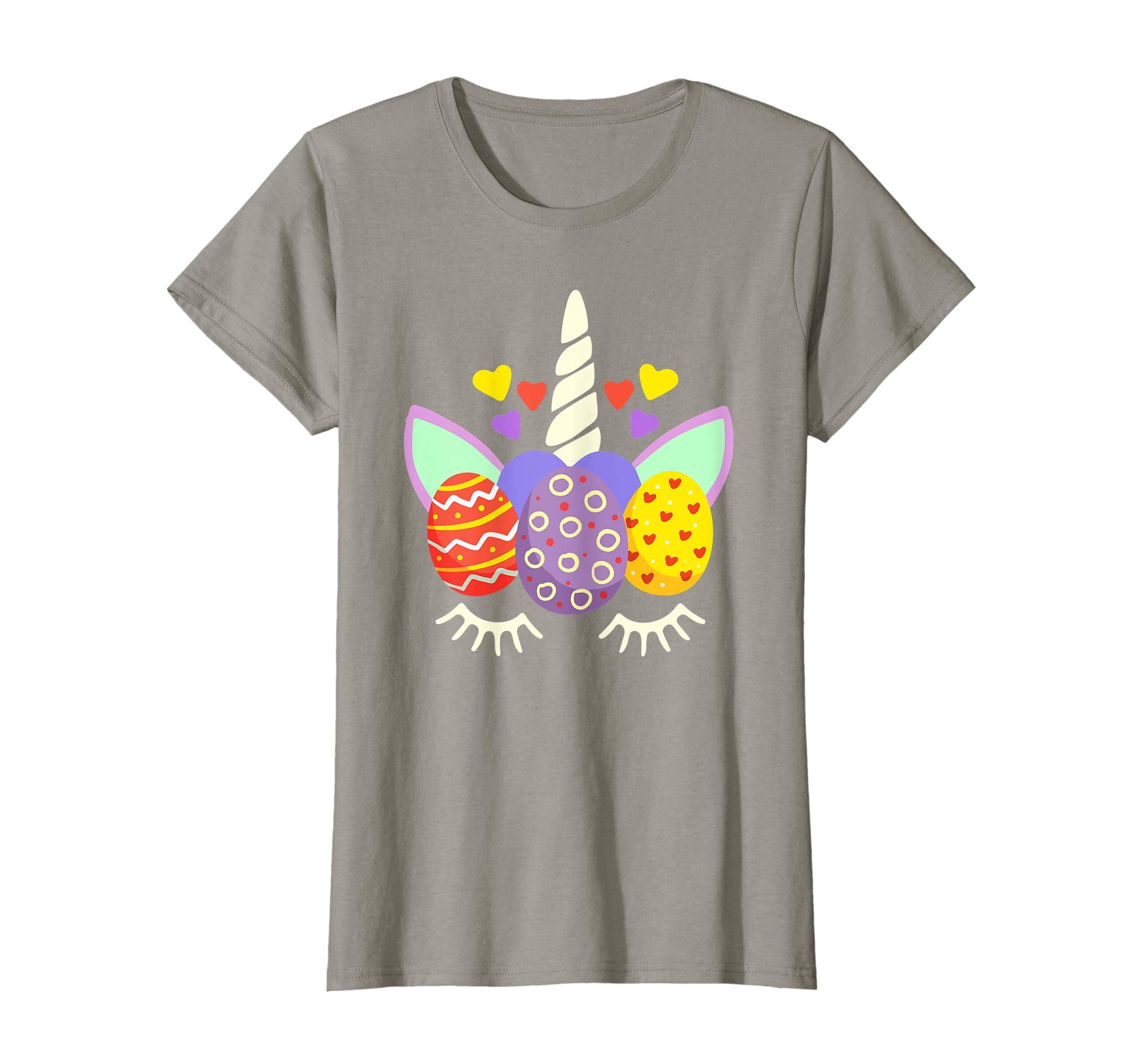 Unicorn Face Egg Hunt Happy Easter Kids Boys Girls T Shirt