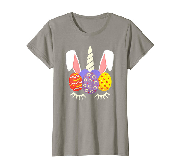 Unicorn Bunny Egg Hunt Happy Easter Kids Boys Girls T Shirt