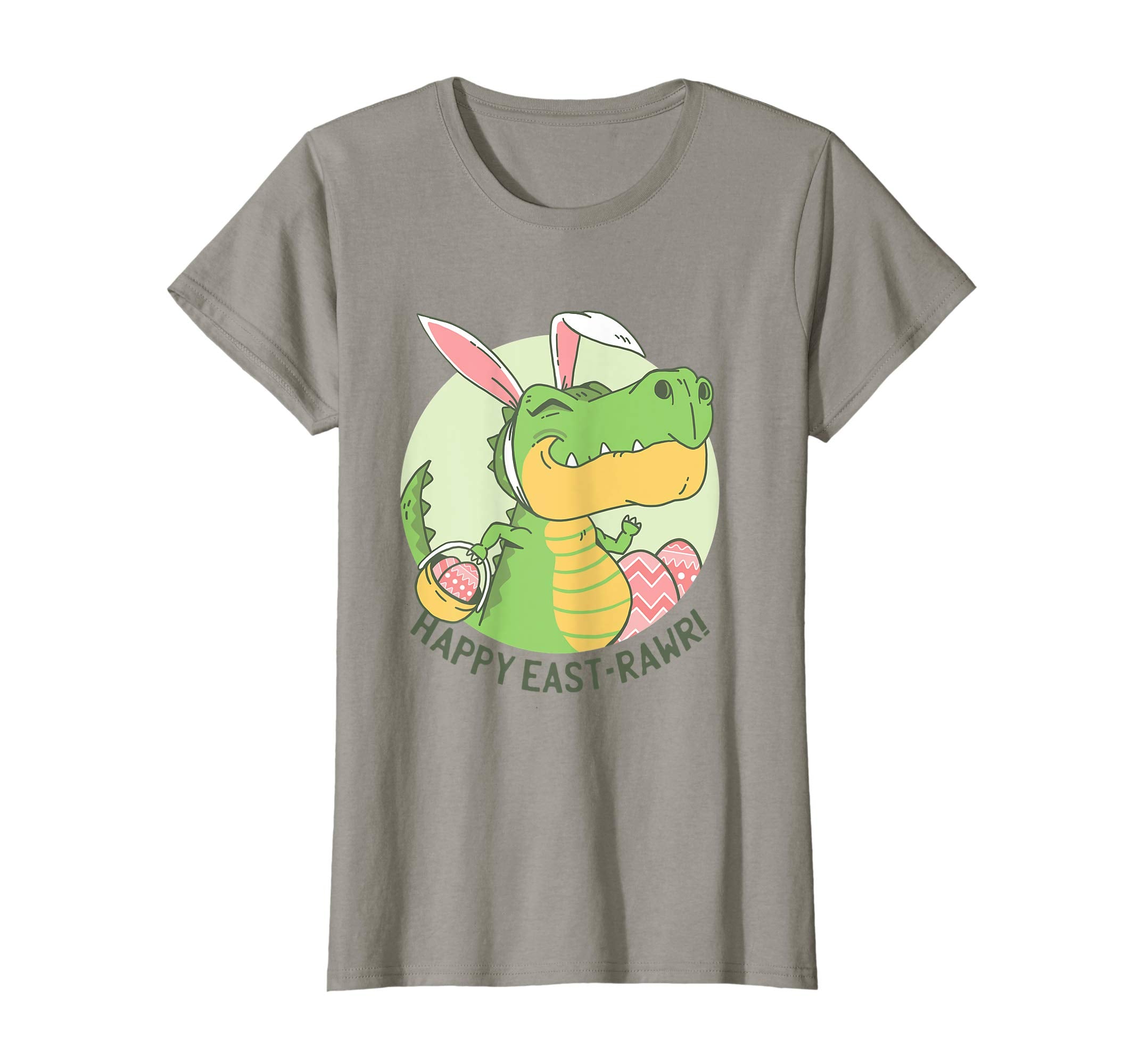 Happy East- Rawr Easter Dinosaur TShirt for Kids Boys Girls
