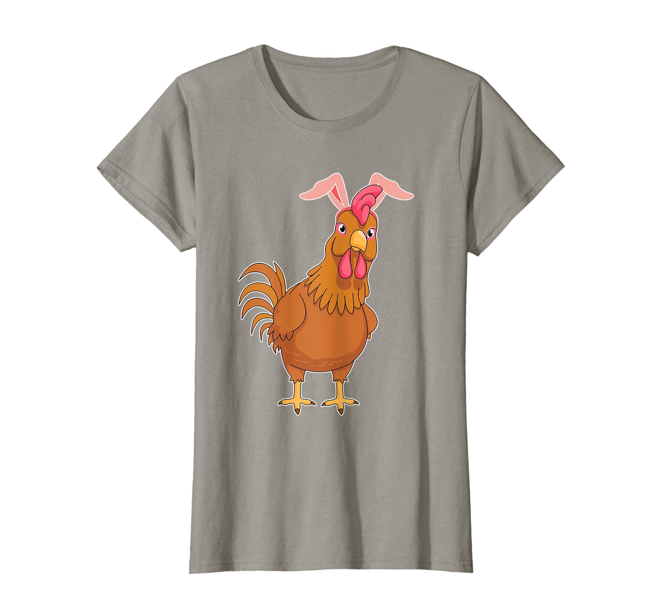 Chicken Hen Easter Bunny Rabbit Ears Funny TShirt