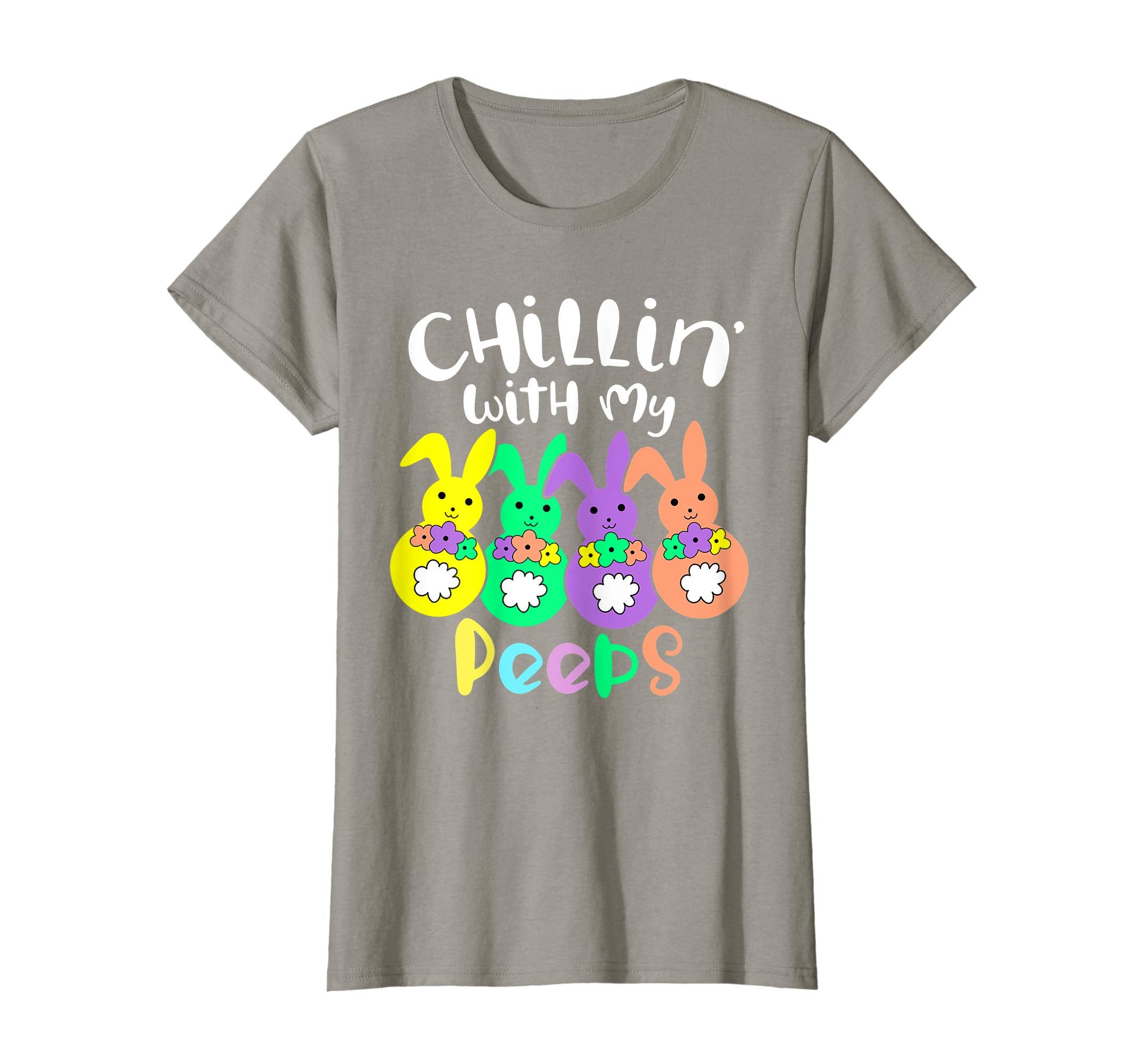 Chillin With My Peeps Happy Easter Kids Boys Girls T Shirt