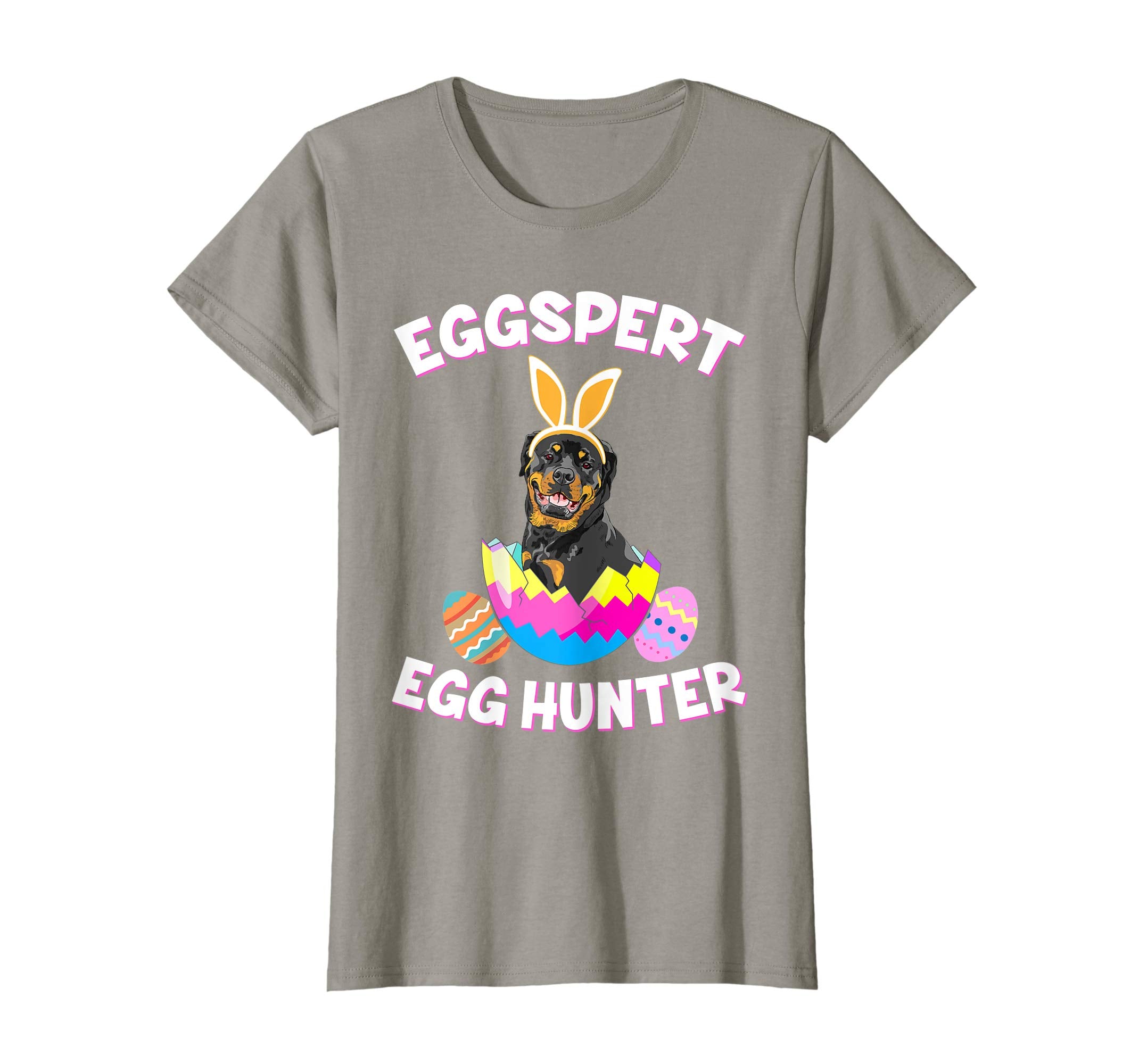 Eggspert Egg Hunter Easter Funny Rottweiler T Shirt