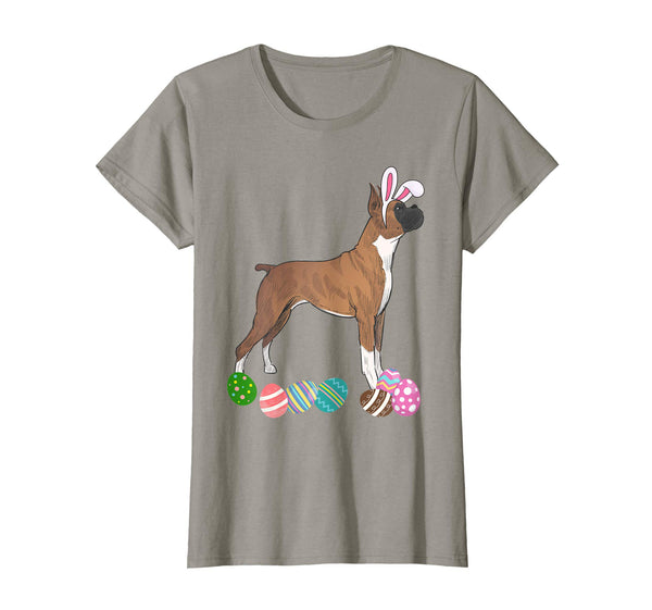 Funny Boxer Dressed As Easter Bunny With Rabbit Ears T-Shirt