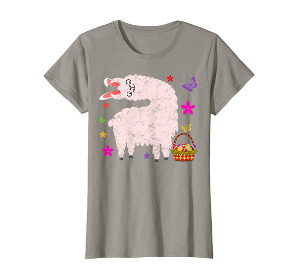 Funny Easter Llama with Bunny Ears T-Shirt Gift