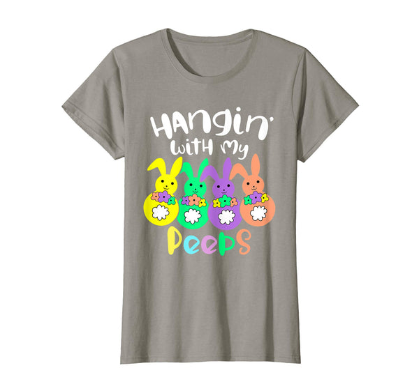Hanging With My Peeps Happy Easter Kids Boys Girls T Shirt