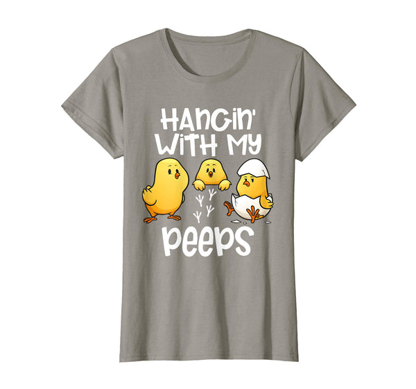 Hanging With My Peeps Happy Easter Kids Boys Girls T Shirt