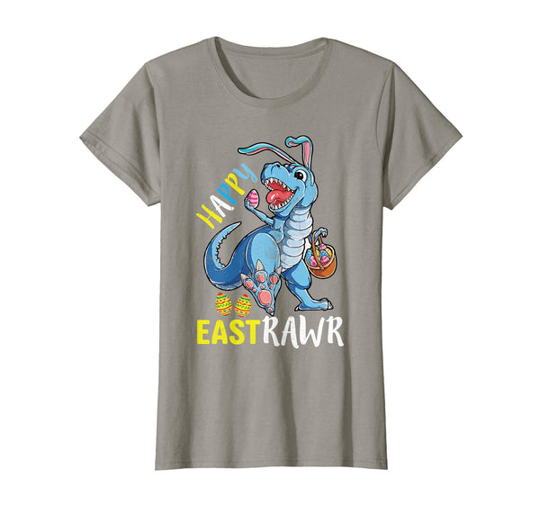 Happy Eastrawr T Rex Dinosaur Easter Bunny Egg Shirt