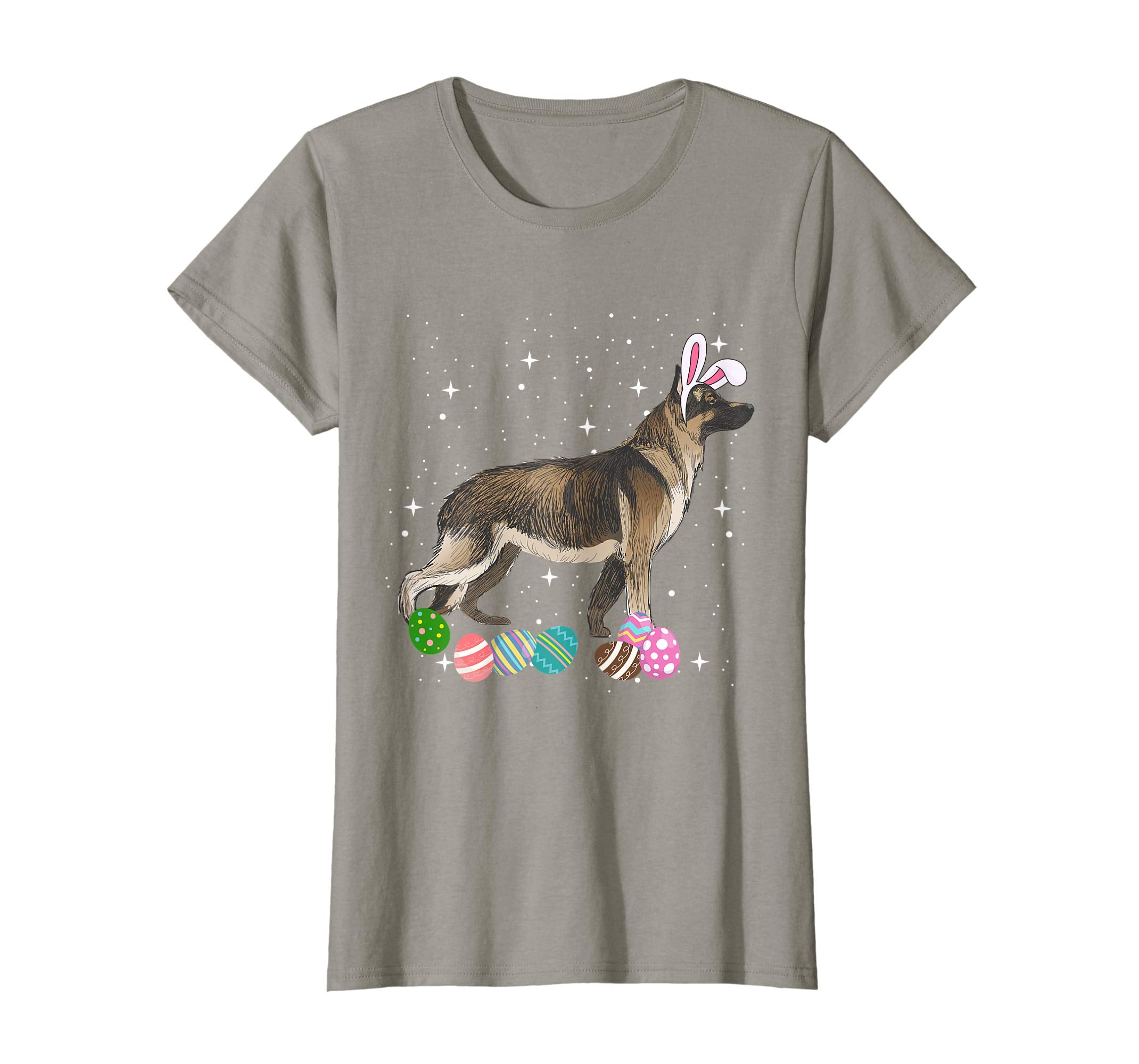 German Shepherd Dressed As Easter Bunny Rabbit Ears T-Shirt