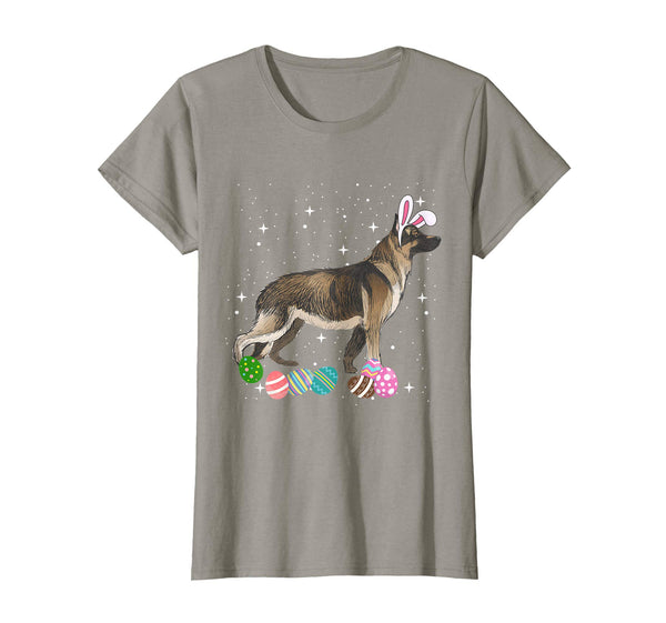 German Shepherd Dressed As Easter Bunny Rabbit Ears T-Shirt