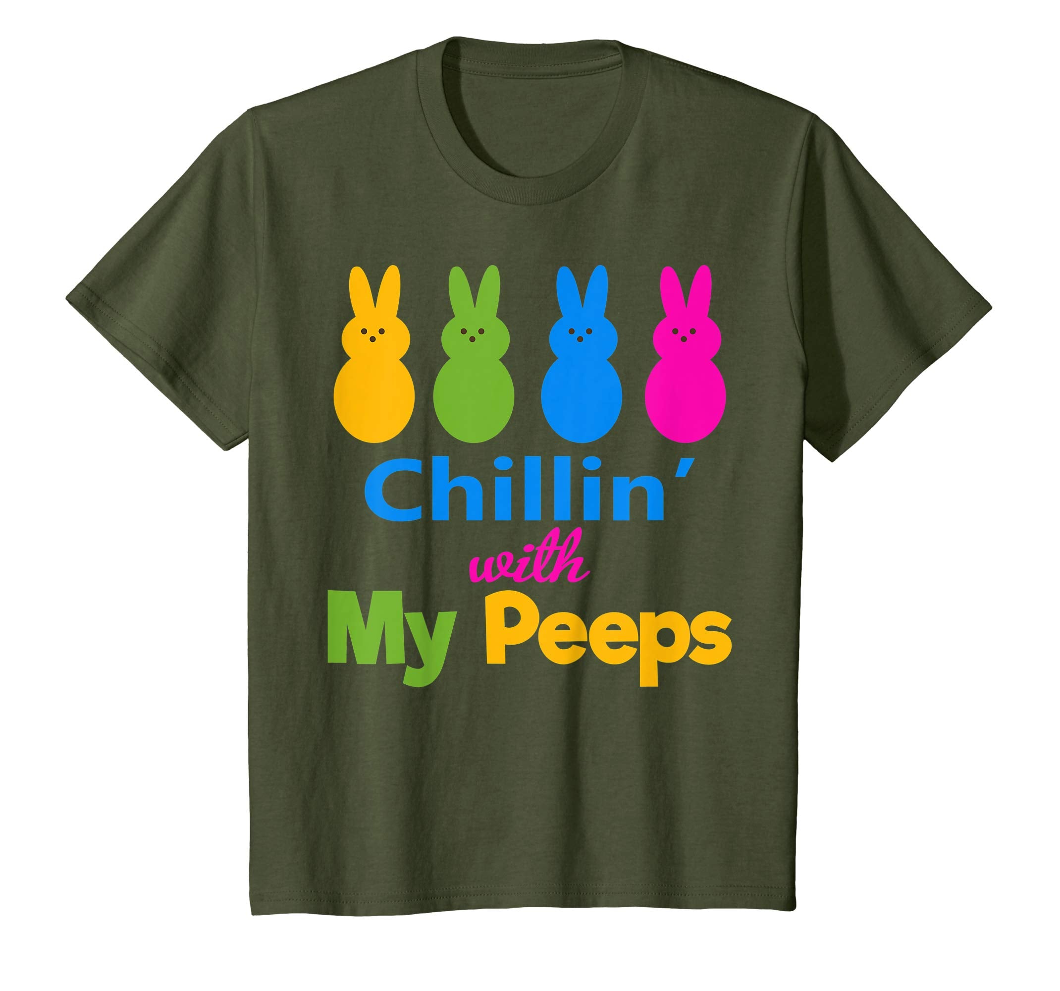 Cute Chillin With My Peeps- Easter Bunny Shirts