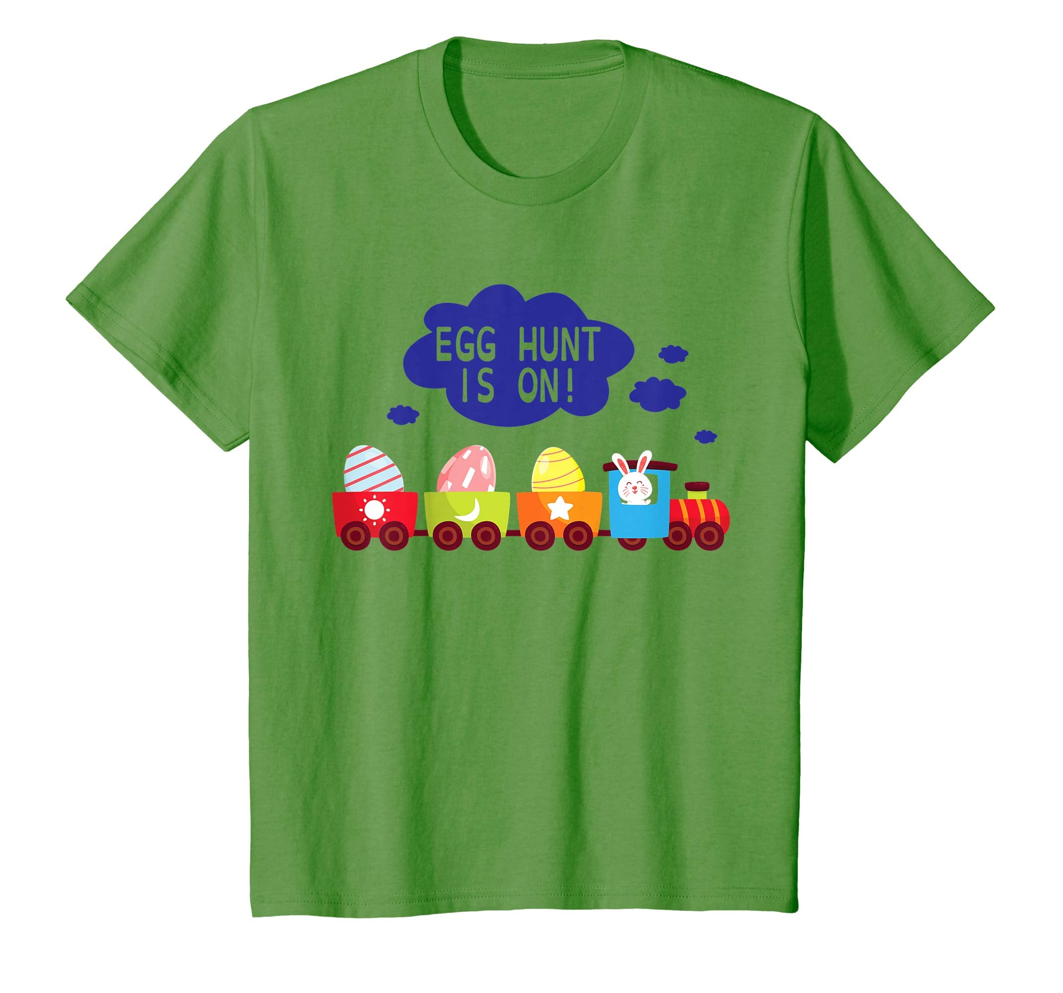 Bunny Driving Train Carry Easter Eggs Shirt Egg Hunt Is On