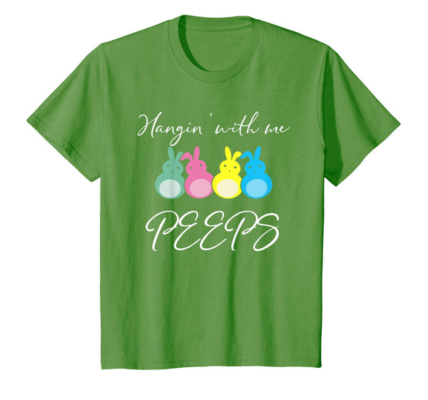 Hanging With My Peeps T-shirt Colorful Bunny Happy Easter