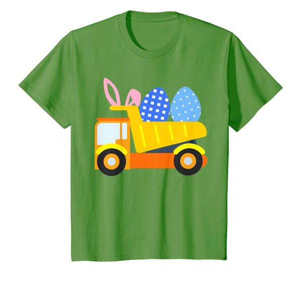 Kids Easter Egg Construction Truck Shirt Toddler Baby Little Boy
