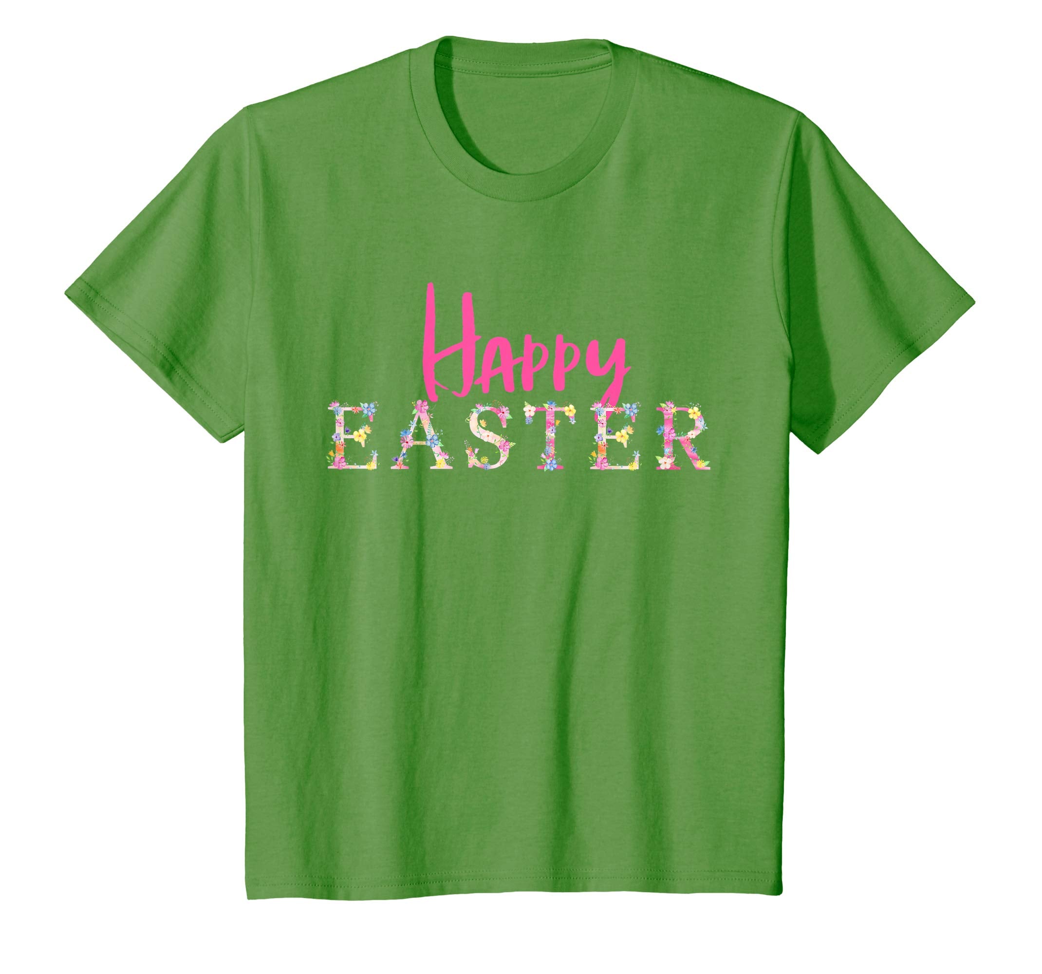Happy Easter Flower T-Shirt Floral Easter Party Tee