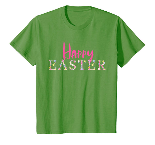 Happy Easter Flower T-Shirt Floral Easter Party Tee