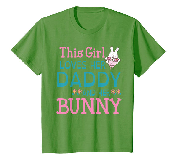 This Girl Loves Her Daddy And Her Bunny Happy Easter Shirt