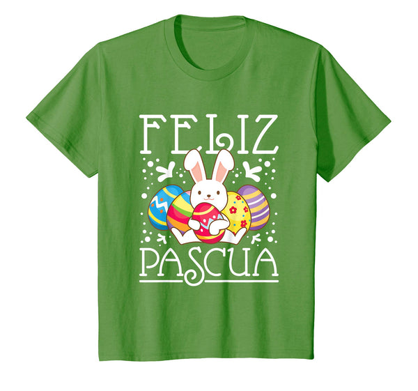 Spanish Easter TShirt Feliz Pascua Kids Bunny Eggs