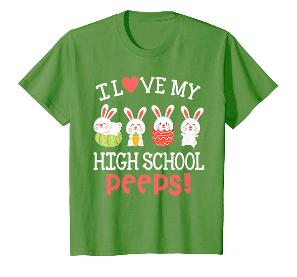 I Love My High School Peeps Bunnies Easter Teacher Shirt