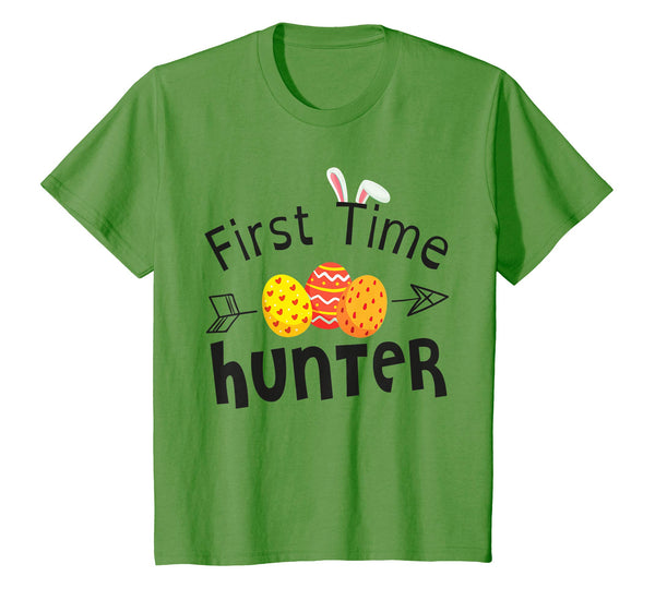 Bunny Face Arrow And Easter Eggs Shirt First Time Hunter