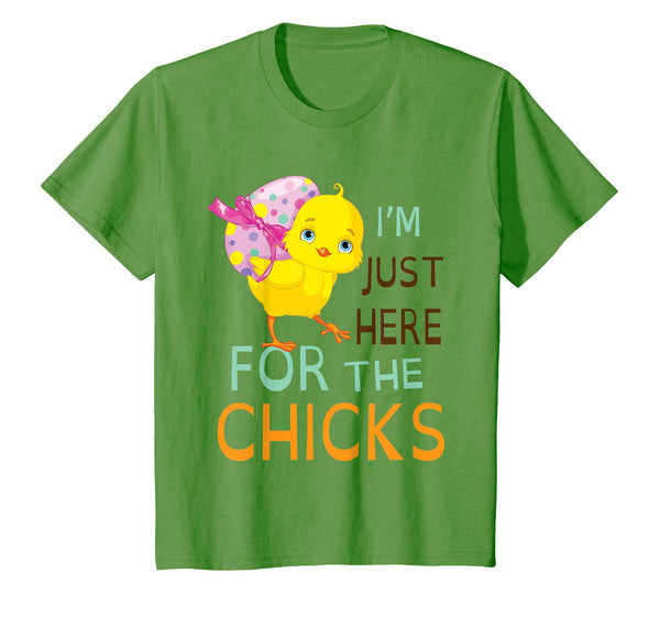 Chick With Big Easter Egg I'm Just Here For The Chicks Shirt