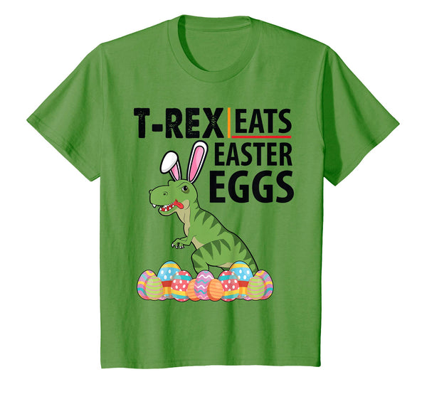 Bunny Dinosaur T-rex Eats Easter Eggs Happy Easter Day Shirt