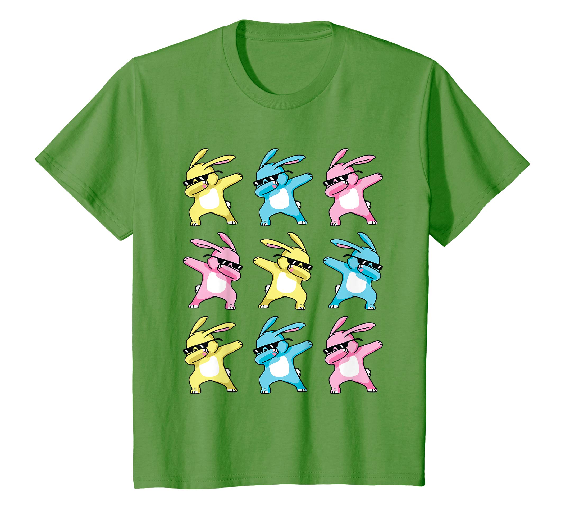 Nine Bunny Rabbit Dabbing Dancing Happy Easter Day Shirt