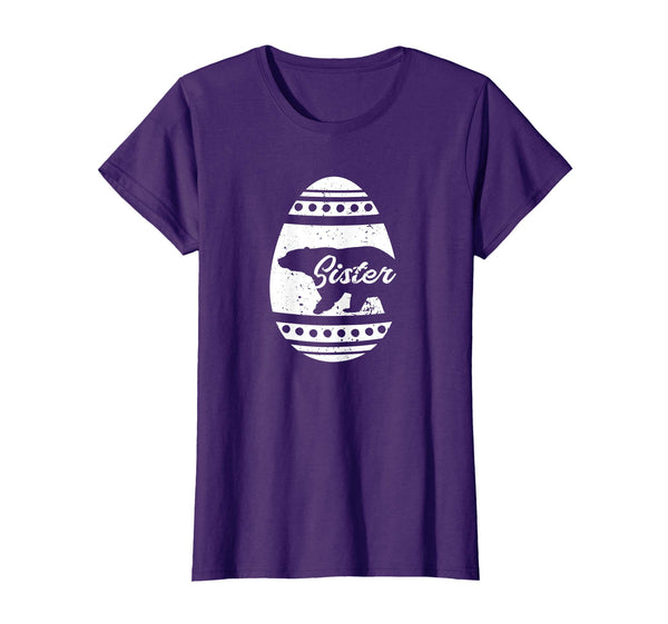Sister Bear Easter Egg T-Shirt Easter Bunny Gift for Sister