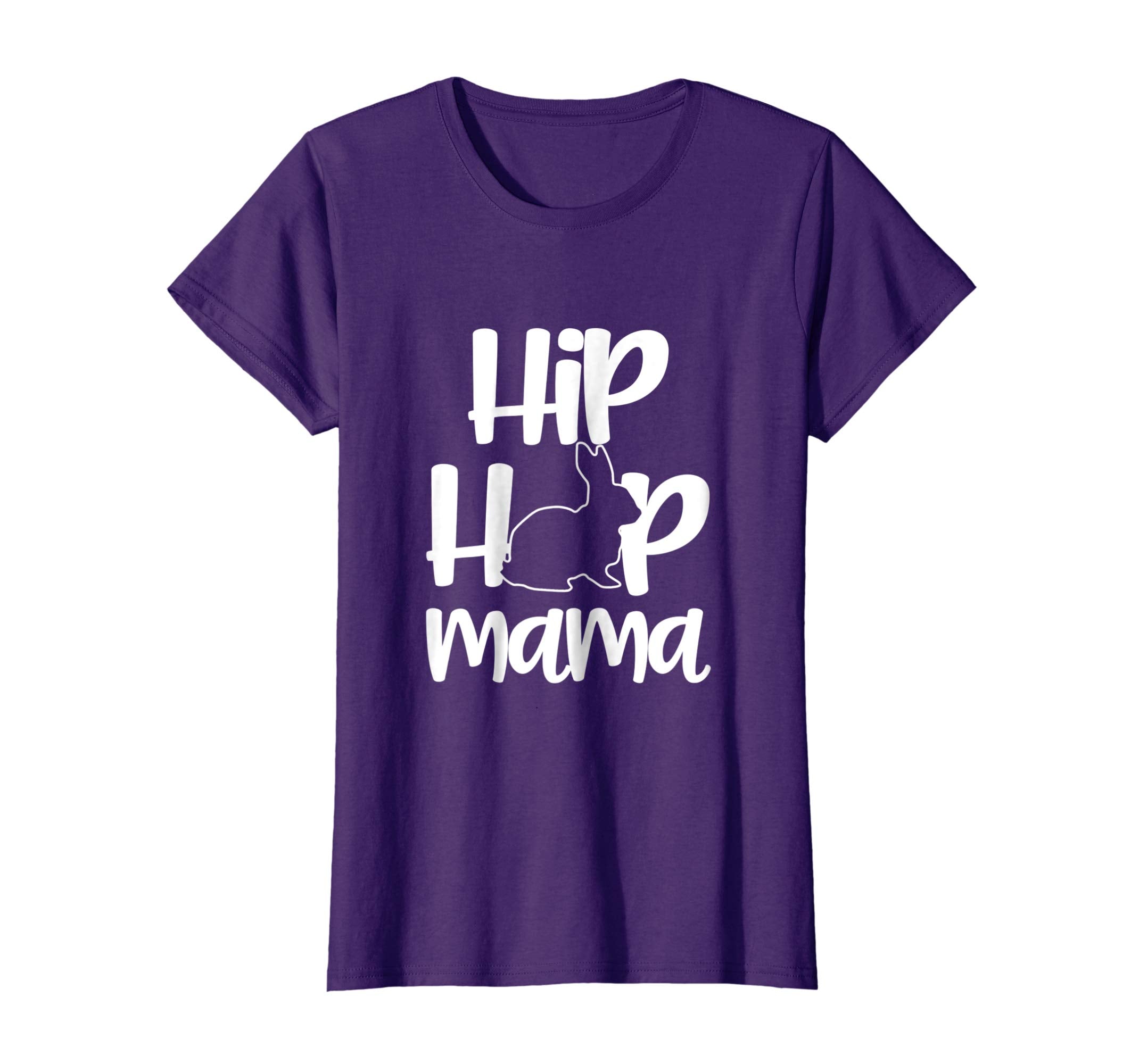 Womens Hip Hop Mama Easter Bunny T-Shirt Mommy Rabbit