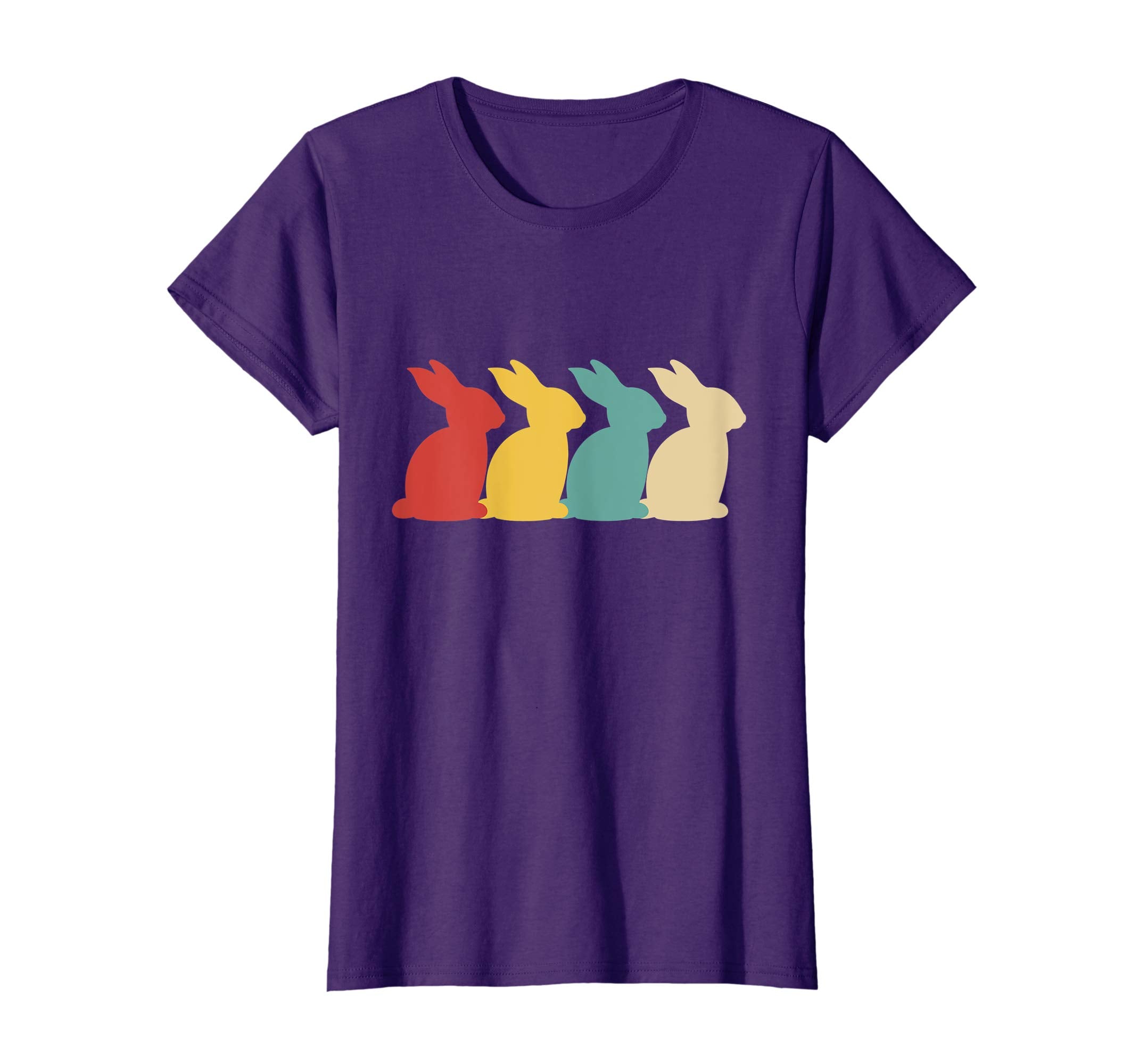 Retro Vintage Bunny Shirts Happy Easter Gifts Women Men Kids