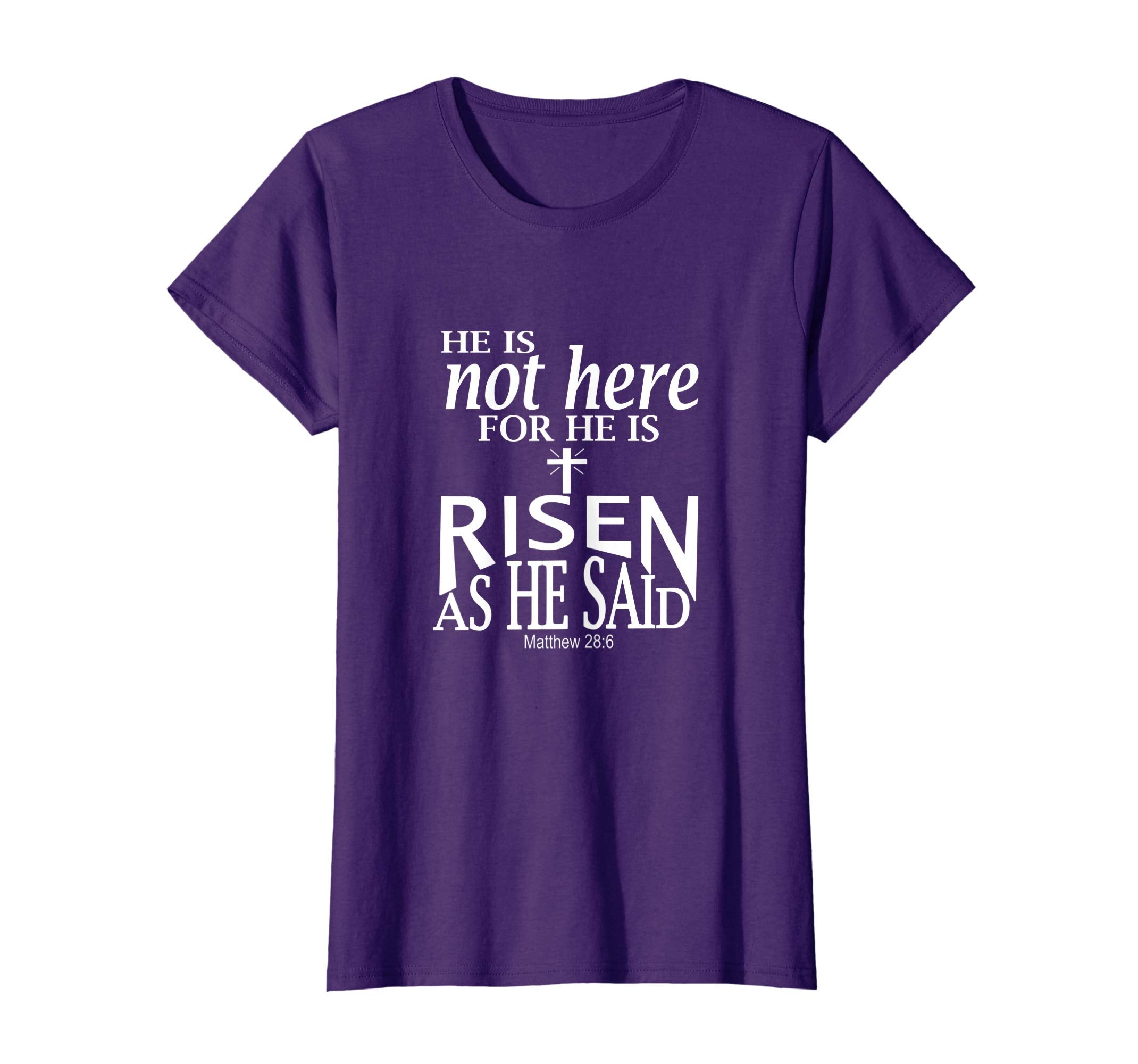 Christian Easter Shirts For Women &amp; Men-He Is Risen Tee