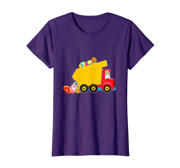 Moms of Boys Dump Truck Easter Bunny and Eggs Kids t shirt