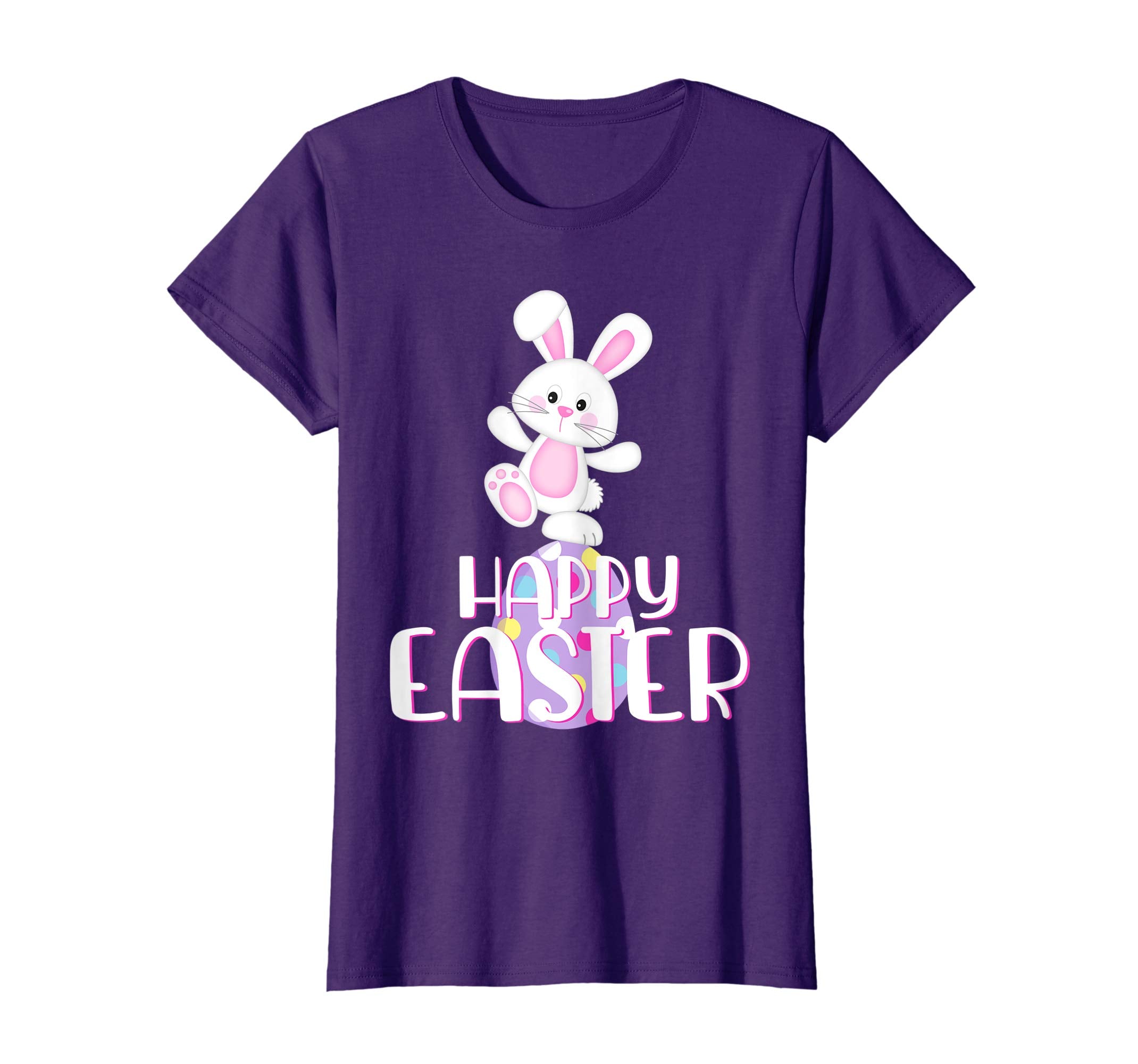 Happy Easter Shirt Cute Bunny &amp; Colorful Egg Easter Gift